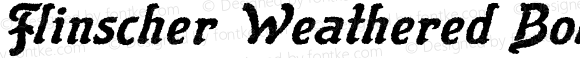 Flinscher Weathered Bold Italic