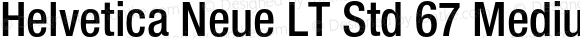 Helvetica Neue LT Std 67 Medium Condensed