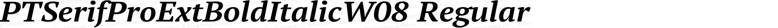 PT Serif Pro Ext BoldItalicW08