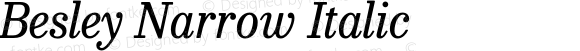 Besley Narrow Italic