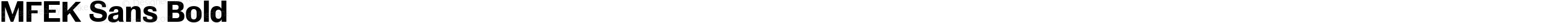 MFEK Sans Bold