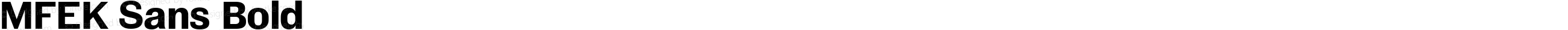 MFEK Sans Bold