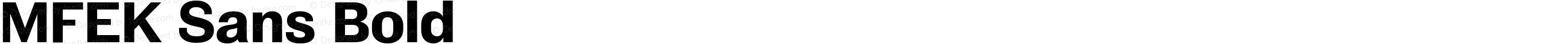 MFEK Sans Bold
