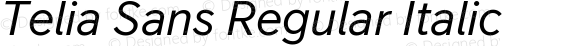 Telia Sans Regular Italic
