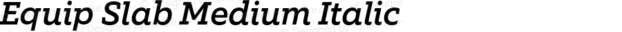 Equip Slab Medium Italic