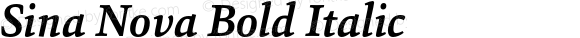 Sina Nova Bold Italic