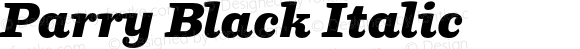 Parry Black Italic