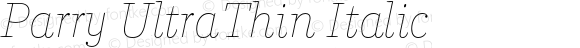 Parry UltraThin Italic