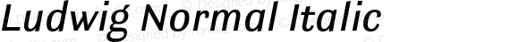 Ludwig Normal Italic