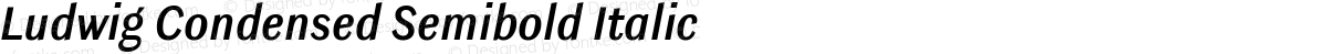 Ludwig Condensed Semibold Italic