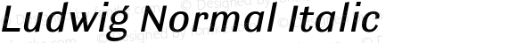 Ludwig Normal Italic
