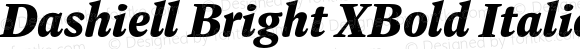 Dashiell Bright XBold Italic