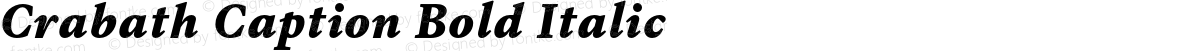 Crabath Caption Bold Italic