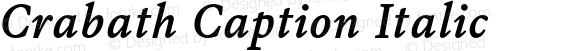 Crabath Caption Italic