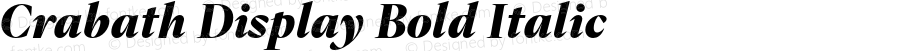 Crabath Display Bold Italic