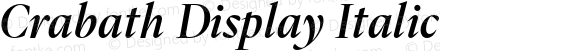 Crabath Display Italic