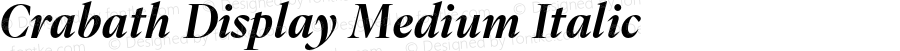 Crabath Display Medium Italic