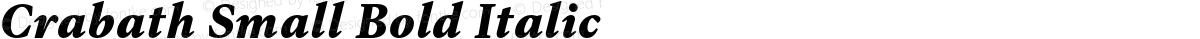 Crabath Small Bold Italic