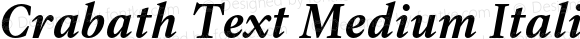 Crabath Text Medium Italic