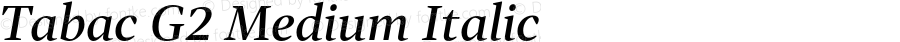 TabacG2Medium-Italic