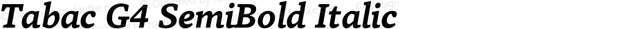 TabacG4SemiBold-Italic