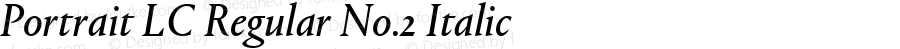 Portrait LC Regular No.2 Italic