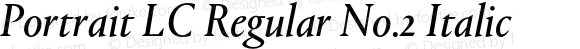 Portrait LC Regular No.2 Italic