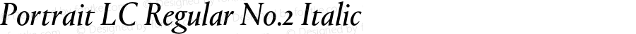 Portrait LC Regular No.2 Italic