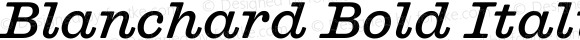 Blanchard Bold Italic