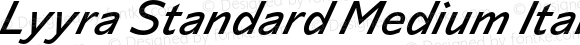 Lyyra Standard Medium Italic