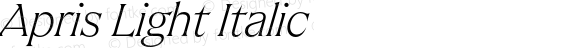 Apris Light Italic