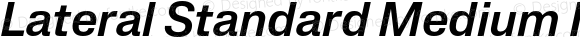 Lateral Standard Medium Italic