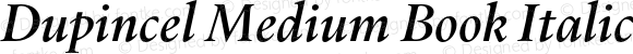 Dupincel Medium Book Italic