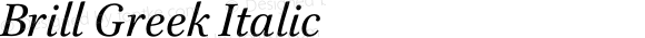 Brill Greek Italic