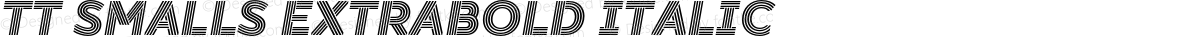 TT Smalls ExtraBold Italic