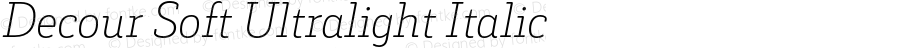 DecourSoft-UltralightItalic