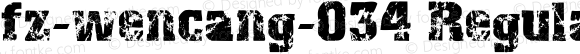 fz-wencang-034 Regular Altsys Fontographer 4.1 5/12/96