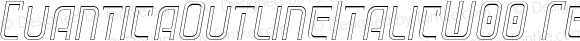 Cuantica Outline Italic W00 Rg