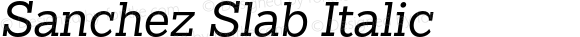 SanchezSlab-Italic