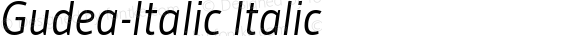 Gudea-Italic Italic