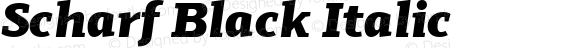 Scharf Black Italic