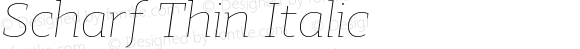 Scharf Thin Italic