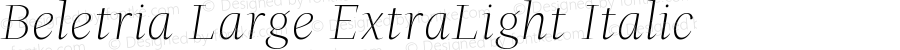 BeletriaLarge-ExtraLightItalic