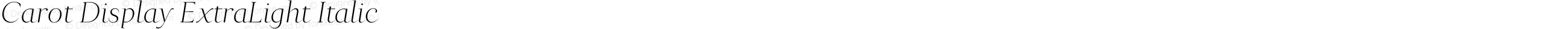 CarotDisplay-ExtraLightItalic