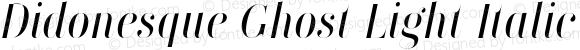 Didonesque Ghost Light Italic