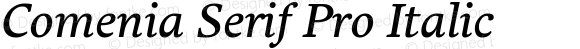 ComeniaSerifPro-Italic