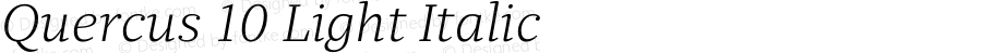 Quercus10-LightItalic