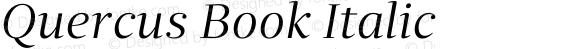 Quercus Book Italic