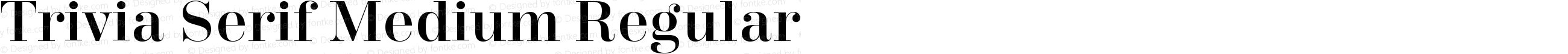 Trivia Serif Medium Regular