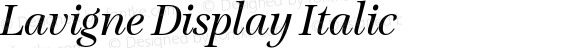 Lavigne Display Italic